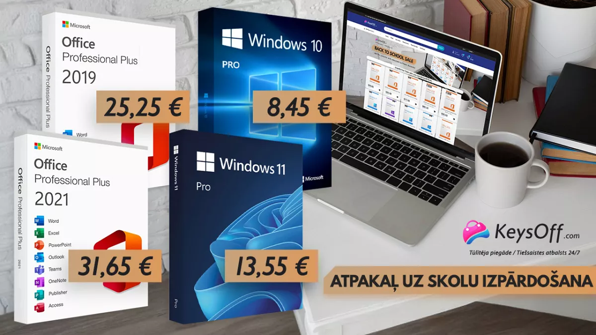 Palieliniet savu produktivitāti ar atgriešanās skolas akcijas piedāvājumiem! Lifetime Office un Win OS sākot no 14 €! Iegūstiet vairāk par mazāku cenu!