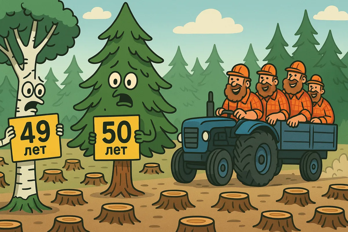 Рубить, не дожидаясь короеда! Минсельхоз драматически снижает возраст вырубки леса