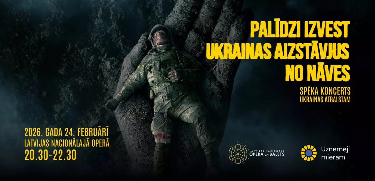 24. februārī Latvijas Nacionālajā operā notiks spēka koncerts Ukrainas atbalstam