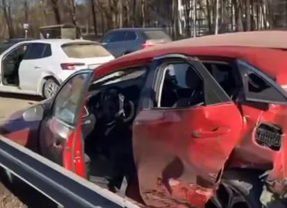 В Риге на Бривибас столкнулись 4 автомобиля: подробности