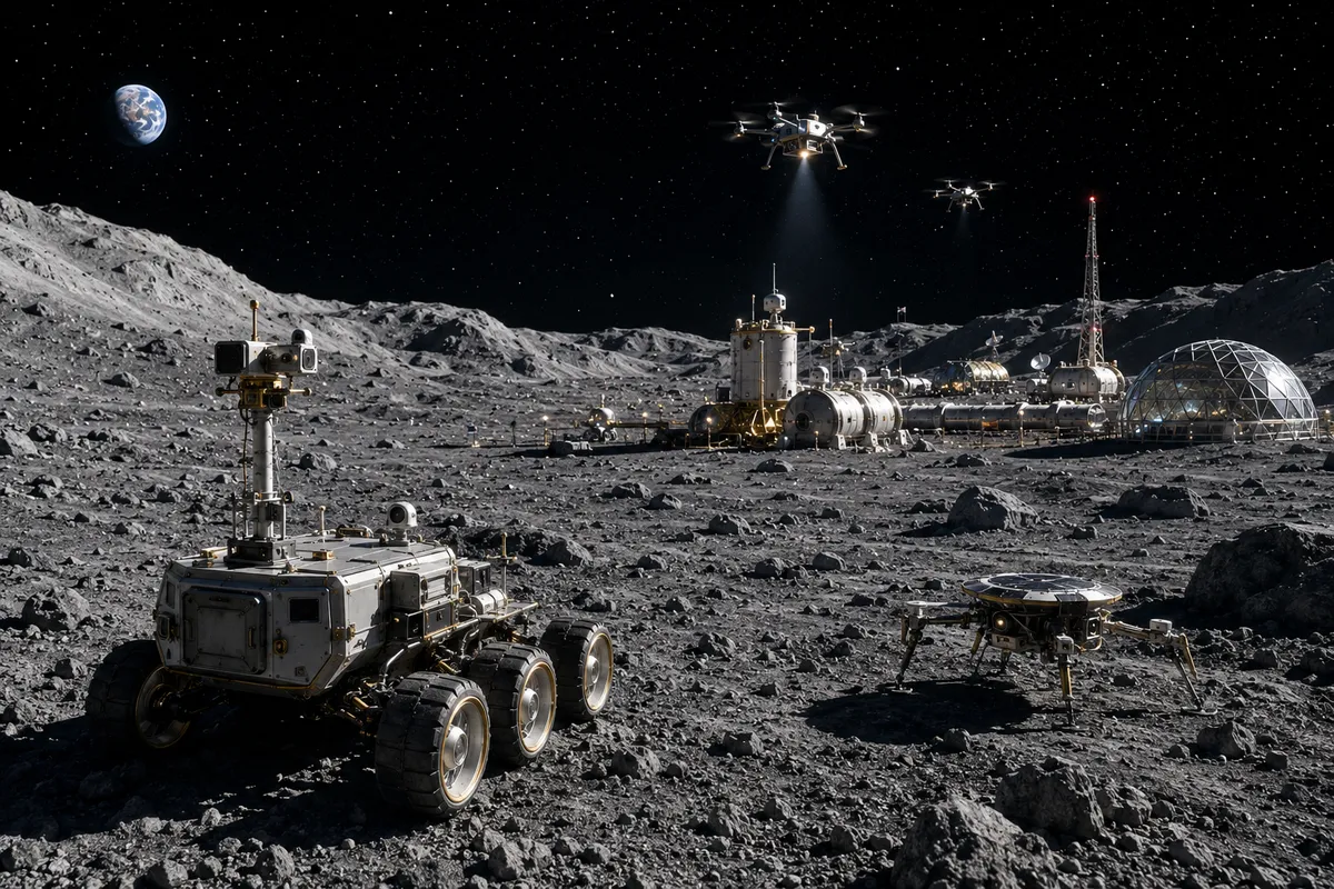 Луна станет стройплощадкой: NASA уже заказало туда дроны и багги