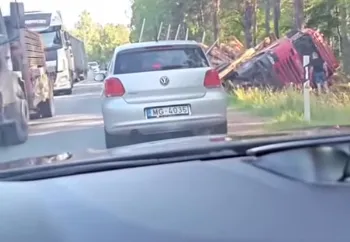 Тяжелая авария на Рижской объездной: из-за лопнувшей шины погибла водитель (ВИДЕО, ДОПОЛНЕНО)