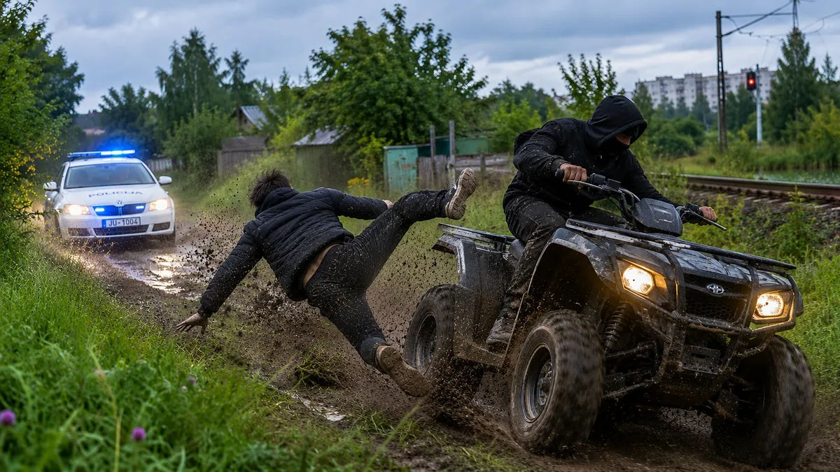 На квадроцикле от полиции: убегавший потерял и пассажира, и само транспортное средство