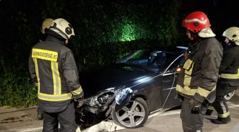 Пьяный иностранец без ВНЖ устроил ночную аварию в центре Риги