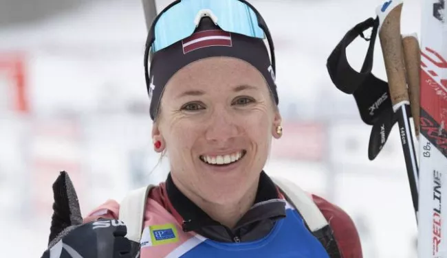 Латвийская биатлонистка Байба Бендика стала чемпионкой Европы