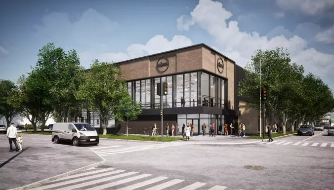Lidl на Калнциема впишут в стиль района, рядом высадят деревья и сделают спортплощадку