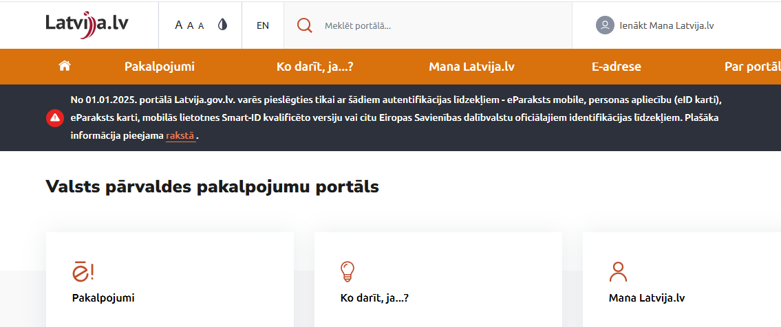 За промахи на портале «Latvija.lv» ответят: начата проверка