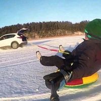 Полиция предупреждает! Санки на прицепе у автомобиля смертельно опасны