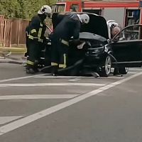Из-за аварии закрыто движение на Таллинском шоссе в направлении Адажи (ДОПОЛНЕНО; ВИДЕО)