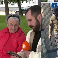 На дай Бог такого встретить! Мужчина в маске и с предметом, похожим на оружие, напугал жителей