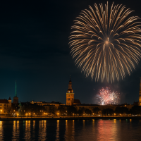 Рига собирается запретить на фейерверки ночью. А как же Новый год?
