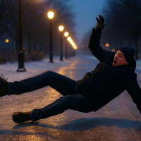 Внимание! Снег и гололедица осложнили движение по Латвии