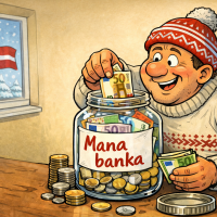 Только стеклянные банки! Наличные остаются главным сбережением латвийцев