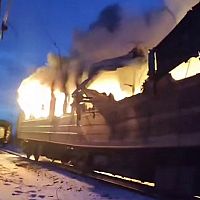 Атака дронов на пассажирский поезд. Погибло пять мирных жителей (видео)