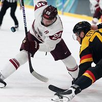 Латвийские хоккеисты на Олимпиаде одержали победу над сборной Германии — 4:3