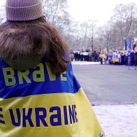 «Вместе до победы!»: в Риге прошла акция в поддержку Украины. ФОТО