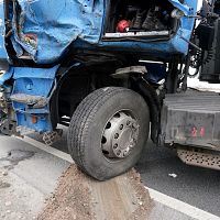 Столкновение пяти фур. Госполиция полагает, что один водитель выбрал неверную траекторию
