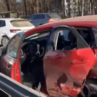 В Риге на Бривибас столкнулись 4 автомобиля: движение в направлении Сигулды ограничено