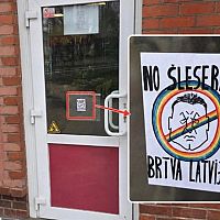 Шлесерс пожаловался на атаку ЛГБТ-сообщества на офис партии. Но есть вопросы