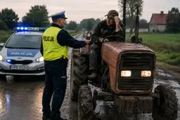 Полицейские догнали трактор, но алкотестер оказался к такому не готов