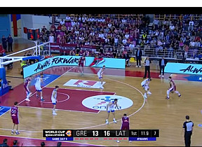 Латвийская сборная по баскетболу впервые в истории вышла на чемпионат мира (ВИДЕО)