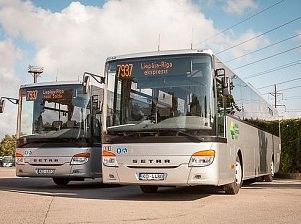 «Liepājas autobusu parks» pirmdien Ogres novada reģionālajos autobusu maršrutos neizpildīs sešus reisus