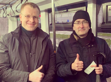 Reģionālās vizītes laikā Linkaits uzteicis maksāšanas sistēmu Daugavpils tramvajos
