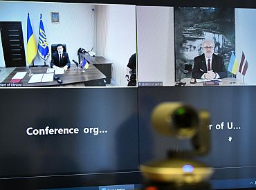 Latvijas un Ukrainas prezidenti paraksta kopīgu deklarāciju par Ukrainas virzību uz Eiropas Savienību