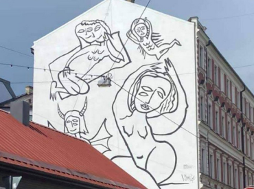 Sociālajos medijos izraisās asas diskusijas par Brektes gleznojumu uz 40.vidusskolas sienas