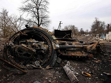 Российские войска вошли в Торецк в Донецкой области