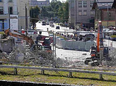 «Rail Baltica» Gogoļa ielas pārvada posmā mainīta gājēju plūsmas organizācija