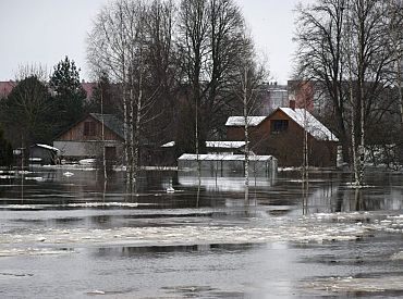 Ūdens līmenis Daugavā pie Jēkabpils pārsniedzis astoņus metrus
