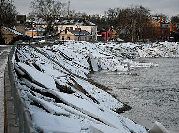 Уровень воды в Даугаве возле Екабпилса поднимается
