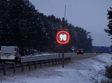 No trešdienas nekur nedrīkstēs braukt ātrāk par 90 km/h, izņemot Siguldas šosejas posmu ļoti labos apstākļos