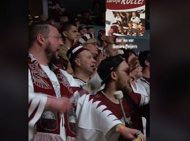 Какие песни слушают латвийские хоккеисты перед игрой? (ВИДЕО)