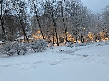 Sniega biezums vietām valstī sasniedz 13 centimetrus