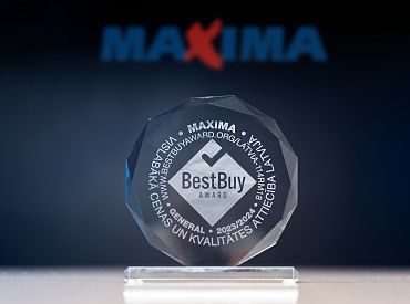 Качество по лучшей цене: Maxima Latvija в третий раз признана латвийским лидером лучшей цены и соответствия качеству