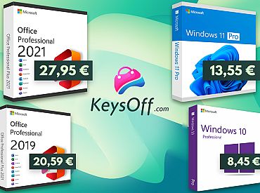 Лучшее время, чтобы получить пожизненный и дешевый Microsoft Office от 17 € и Windows 11 от 10 евро для вашего ПК на Keysoff