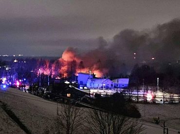 В Вильнюсе самолет упал на жилой дом: подробности (ВИДЕО)