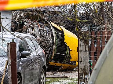 Обнаружены черные ящики разбившегося в Вильнюсе грузового самолета DHL