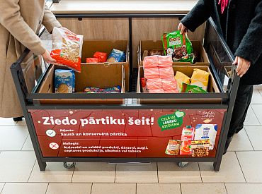 «Lidl» veikalos var ziedot pārtikas bankas «Paēdušai Latvijai» atbalstam