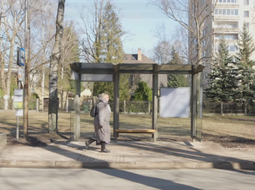 В Риге появились две первые остановки общественного транспорта с единым дизайном
