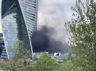 В Москва-сити после взрыва начался сильный пожар (ВИДЕО)