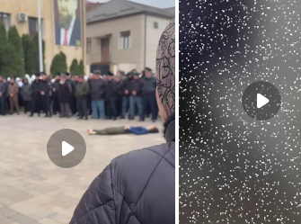 В Чечне тело убитого подростка выставили на площади и созвали митинг (ВИДЕО 18+)
