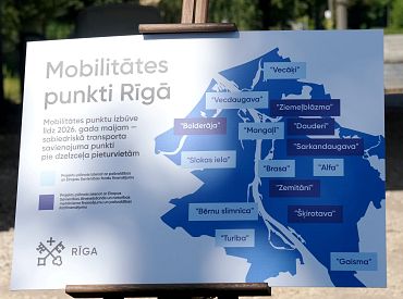 В Риге стартует строительство еще восьми пунктов мобильности