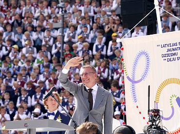 Rinkēvičs: Skolu jaunatnes dziesmu un deju svētki ir izdevušies