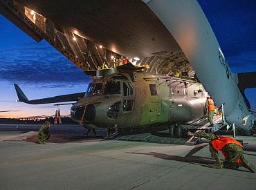 Latvijā nogādāti divi «CH-147 Chinook» helikopteri no Kanādas