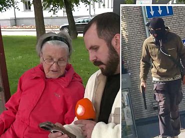 На дай Бог такого встретить! Мужчина в маске и с предметом, похожим на оружие, напугал жителей