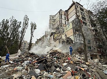 «Киев. Ракетный удар. Прямо в жилой дом. Русские террористы…» (ВИДЕО, ФОТО)
