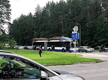 «Гениальный бизнес-план»: в кадр попал автобус Rīgas satiksme в интересной комбинации